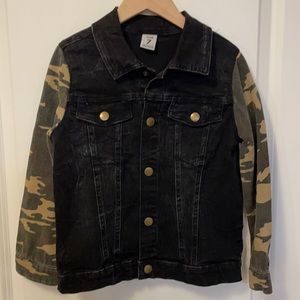 Kids Stem Distressed Camo Jacket Size 7 Boys Girls
